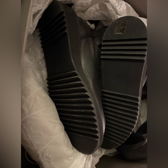 BNIB AUTHENTIC RICK OWENS BLACK LEATHER OVER THE KNEE BOOT - Picture 4 of 16